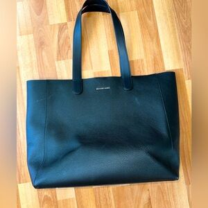 Michael Kors Large Black Leather Tote